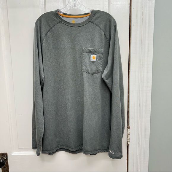 Carhartt Other - Carhartt force long sleeve shirt men's large tall pocket on chest front left